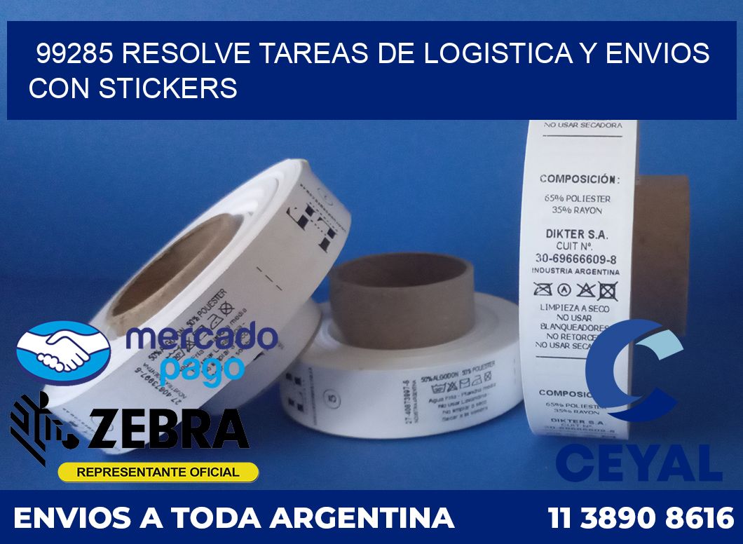 99285 RESOLVE TAREAS DE LOGISTICA Y ENVIOS CON STICKERS