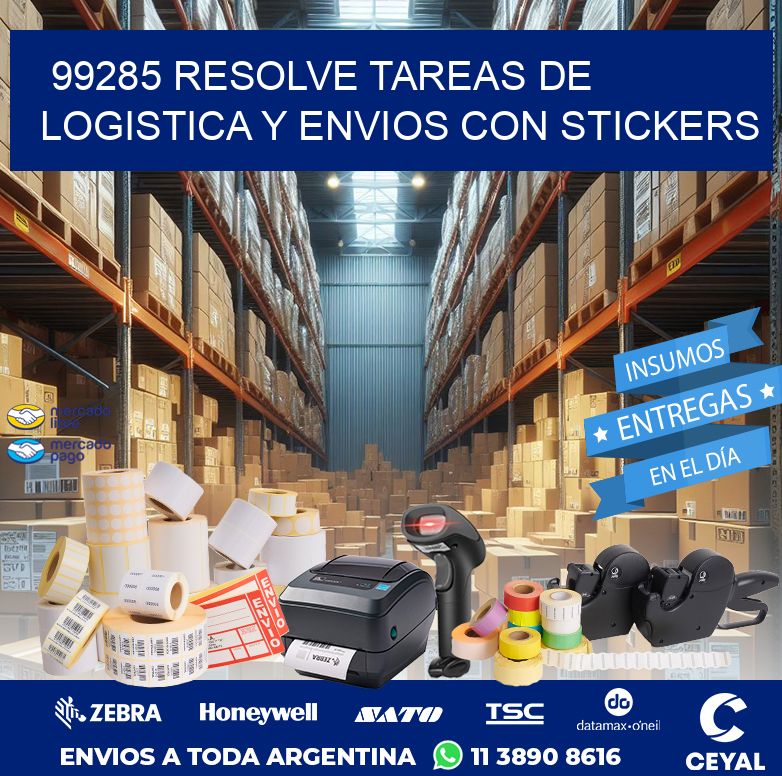 99285 RESOLVE TAREAS DE LOGISTICA Y ENVIOS CON STICKERS