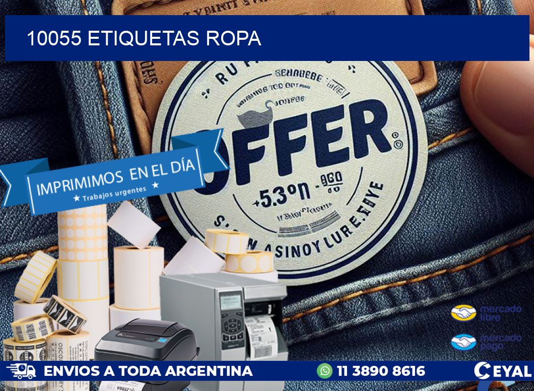 10055 ETIQUETAS ROPA