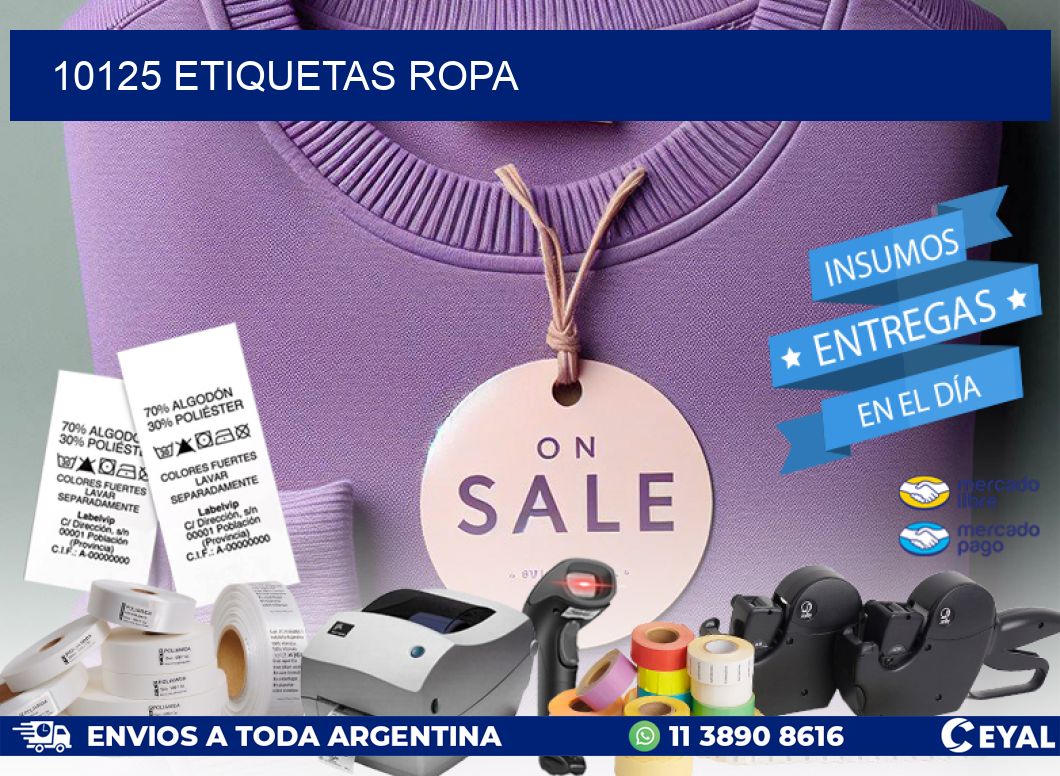 10125 ETIQUETAS ROPA