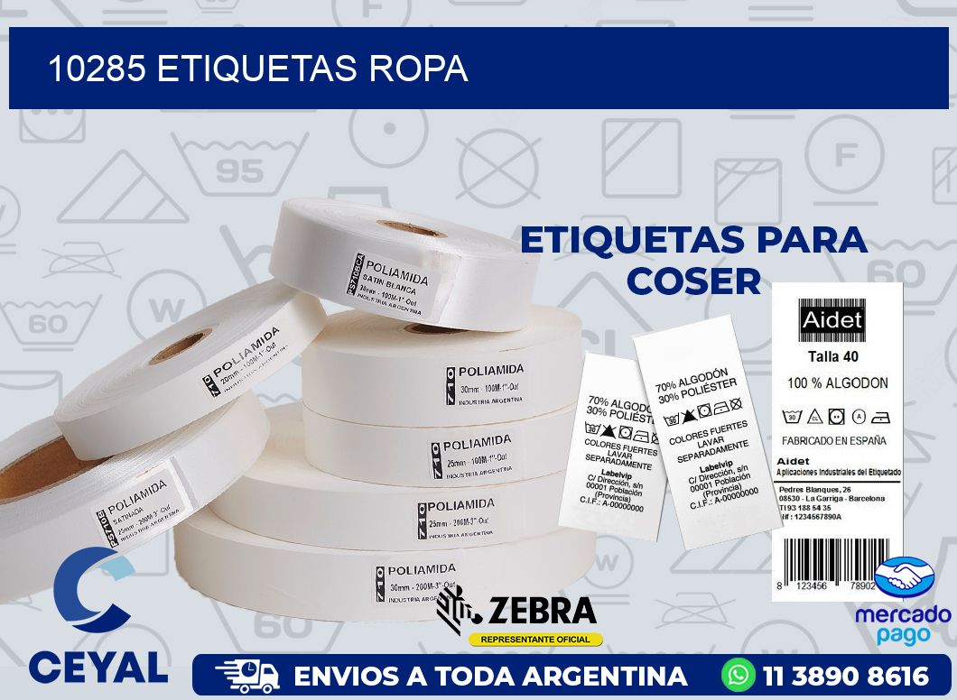 10285 ETIQUETAS ROPA