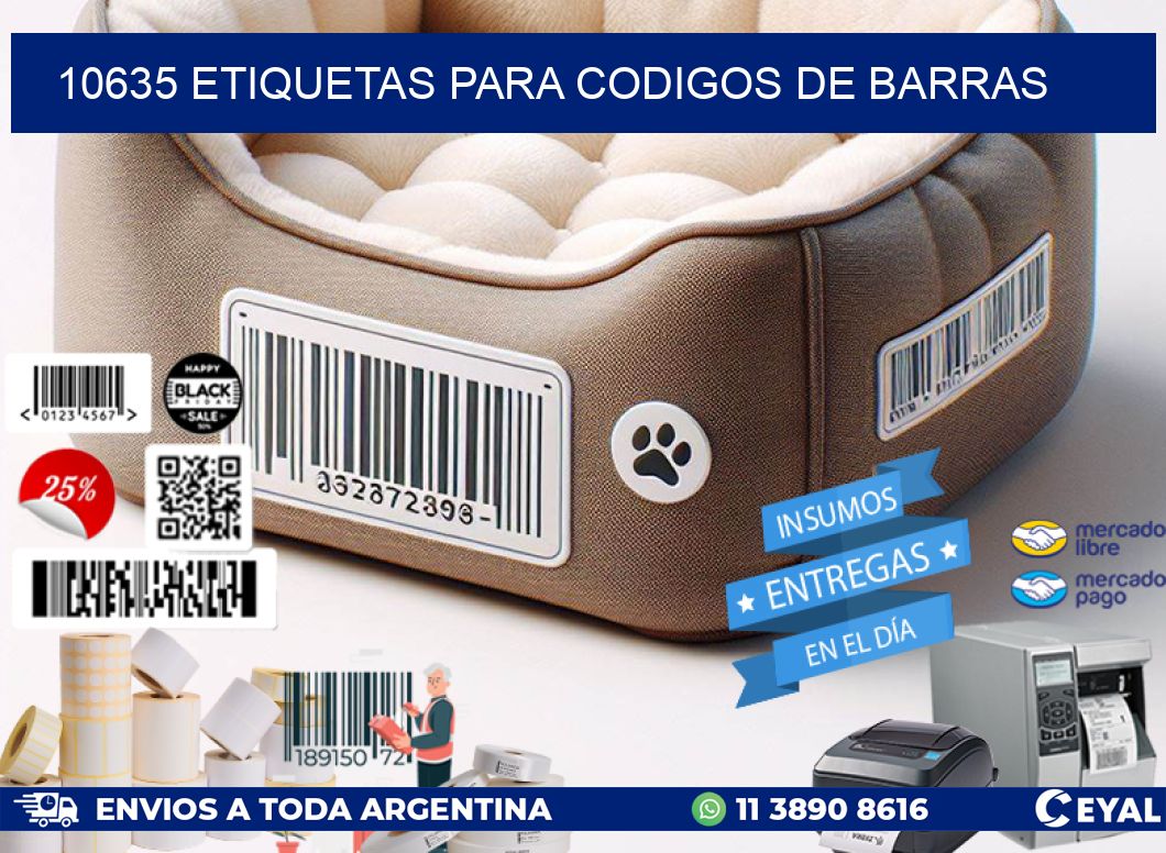 10635 ETIQUETAS PARA CODIGOS DE BARRAS