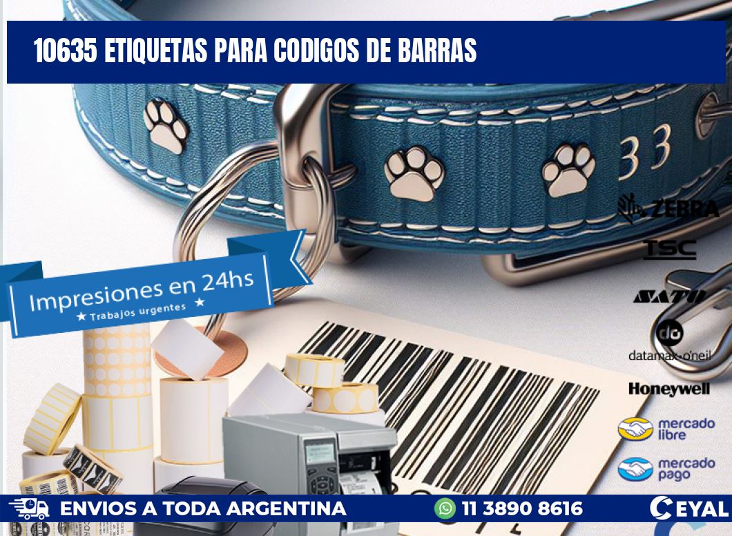 10635 ETIQUETAS PARA CODIGOS DE BARRAS