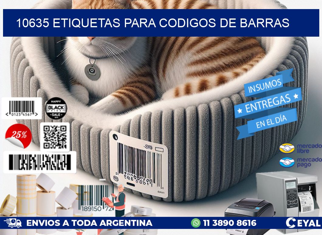 10635 ETIQUETAS PARA CODIGOS DE BARRAS