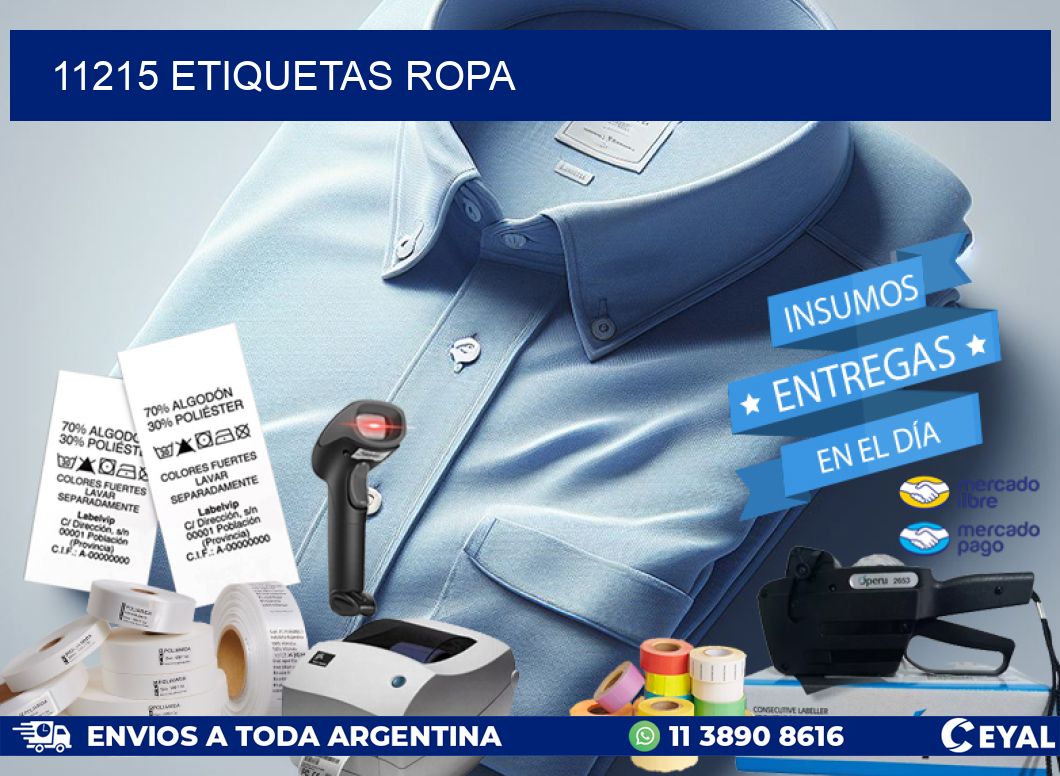 11215 ETIQUETAS ROPA