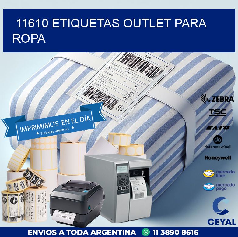 11610 ETIQUETAS OUTLET PARA ROPA
