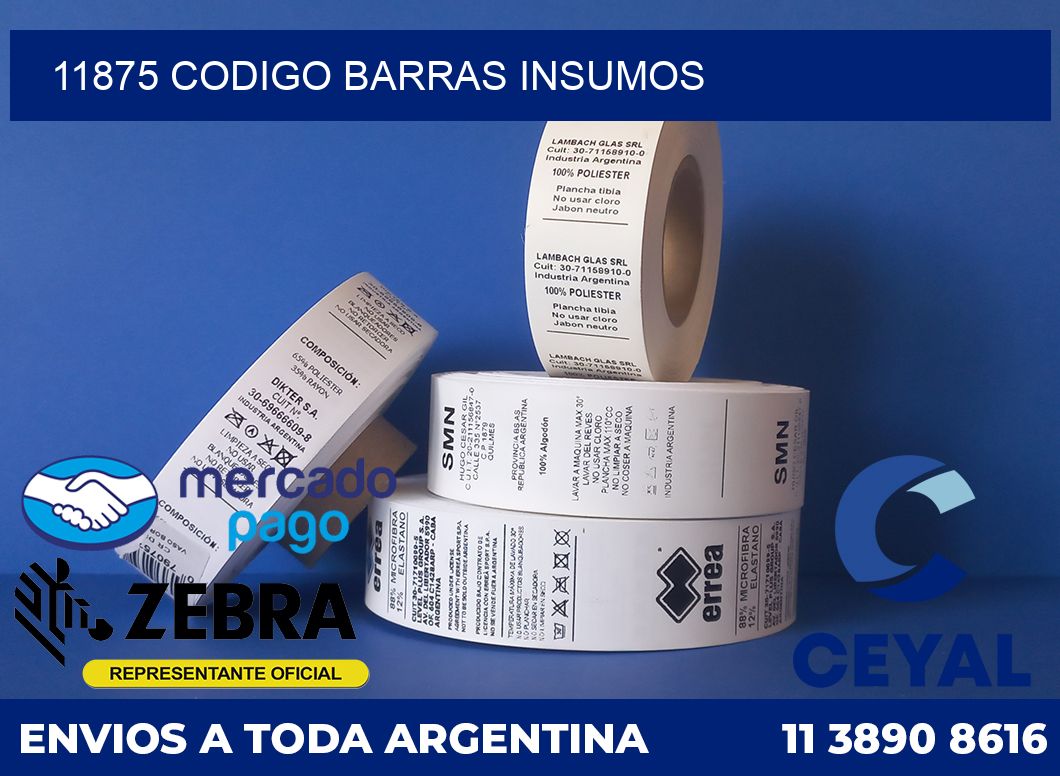 11875 CODIGO BARRAS INSUMOS
