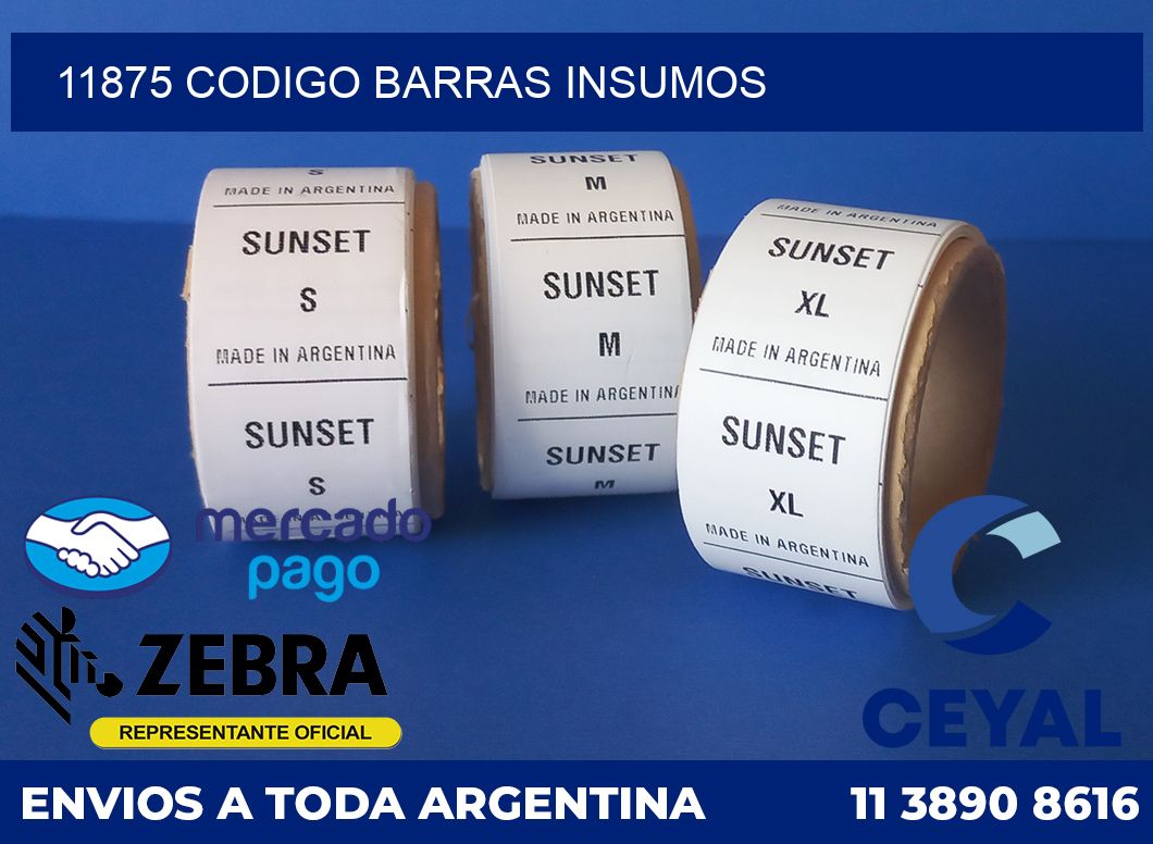 11875 CODIGO BARRAS INSUMOS