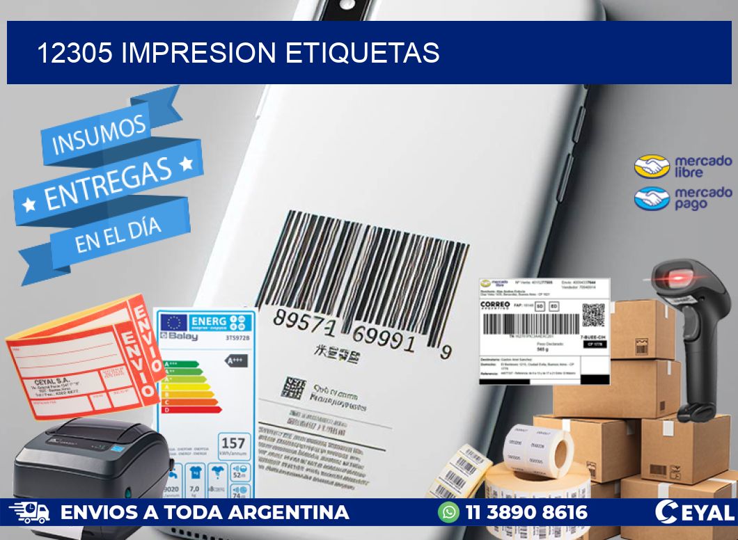 12305 impresion etiquetas