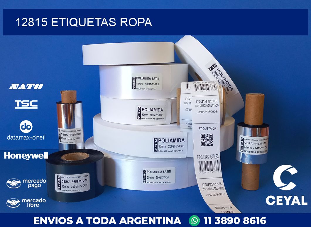 12815 ETIQUETAS ROPA