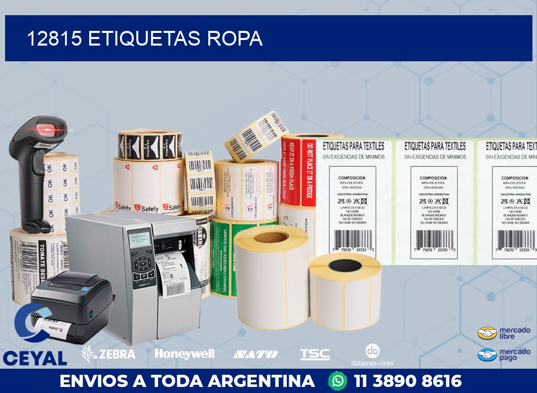 12815 ETIQUETAS ROPA