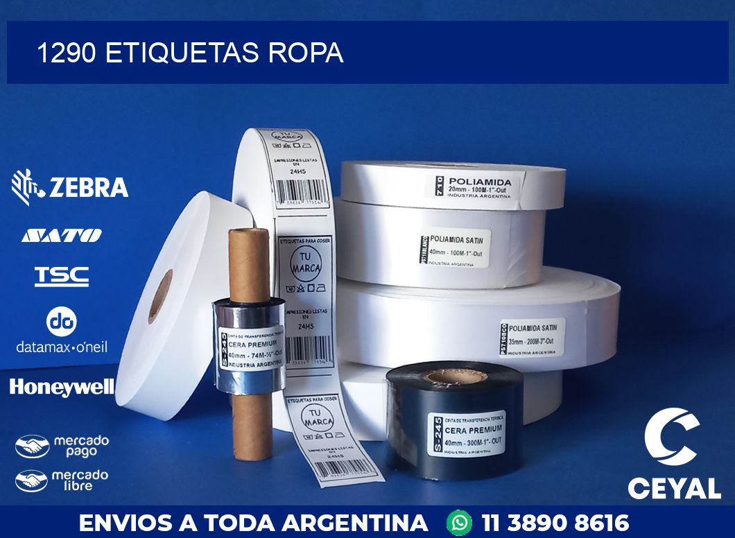 1290 ETIQUETAS ROPA