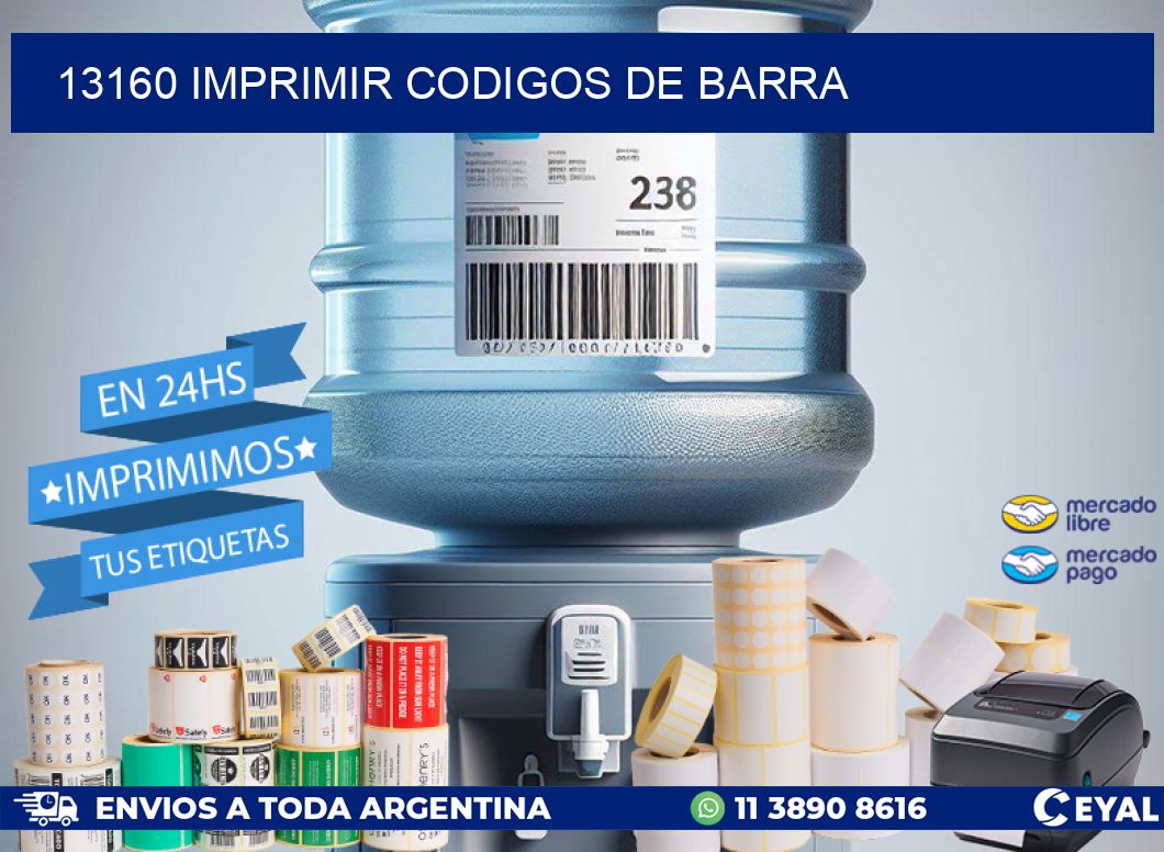 13160 imprimir codigos de barra