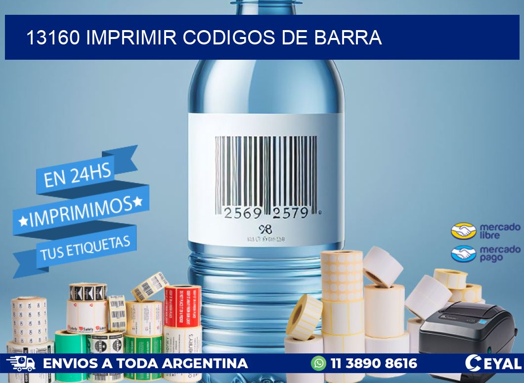 13160 imprimir codigos de barra