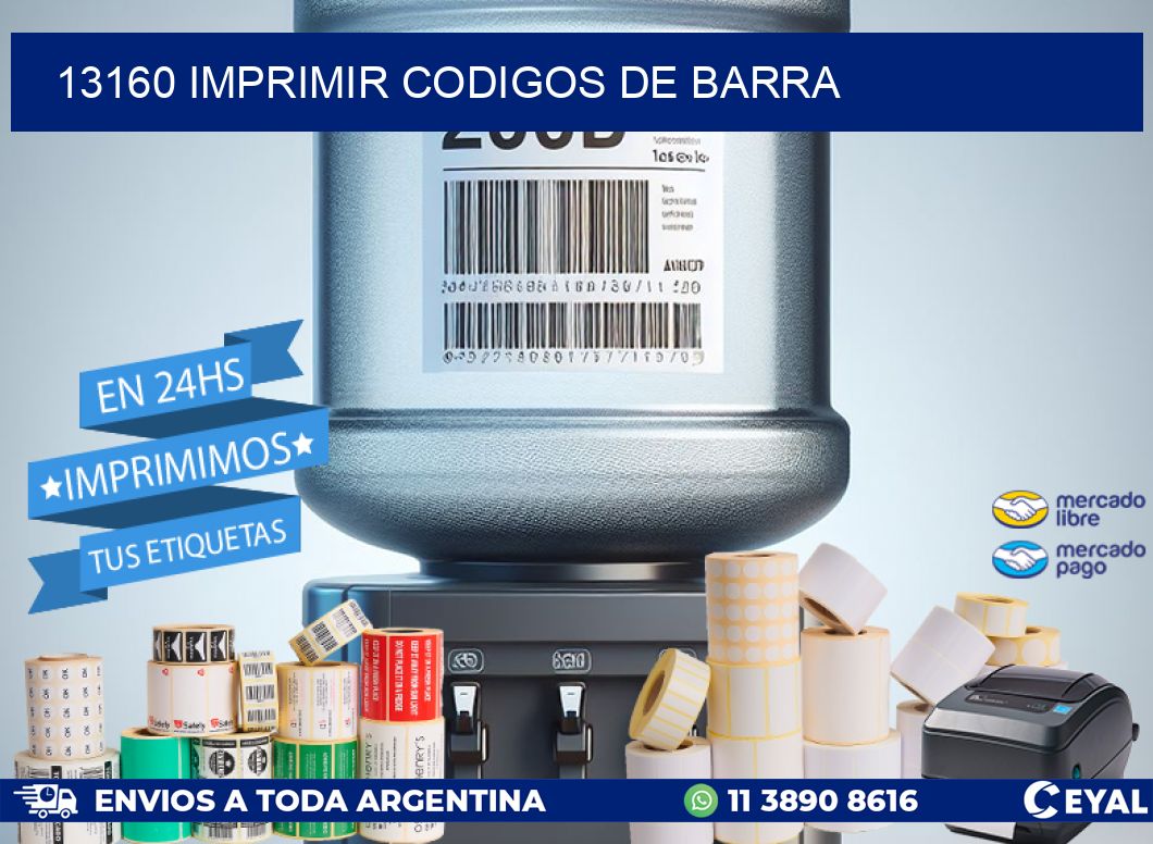 13160 imprimir codigos de barra