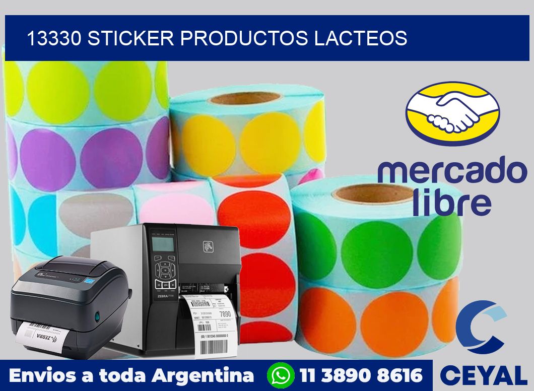 13330 STICKER PRODUCTOS LACTEOS