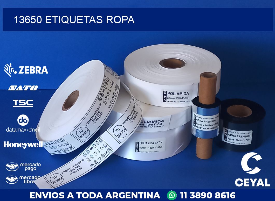 13650 ETIQUETAS ROPA
