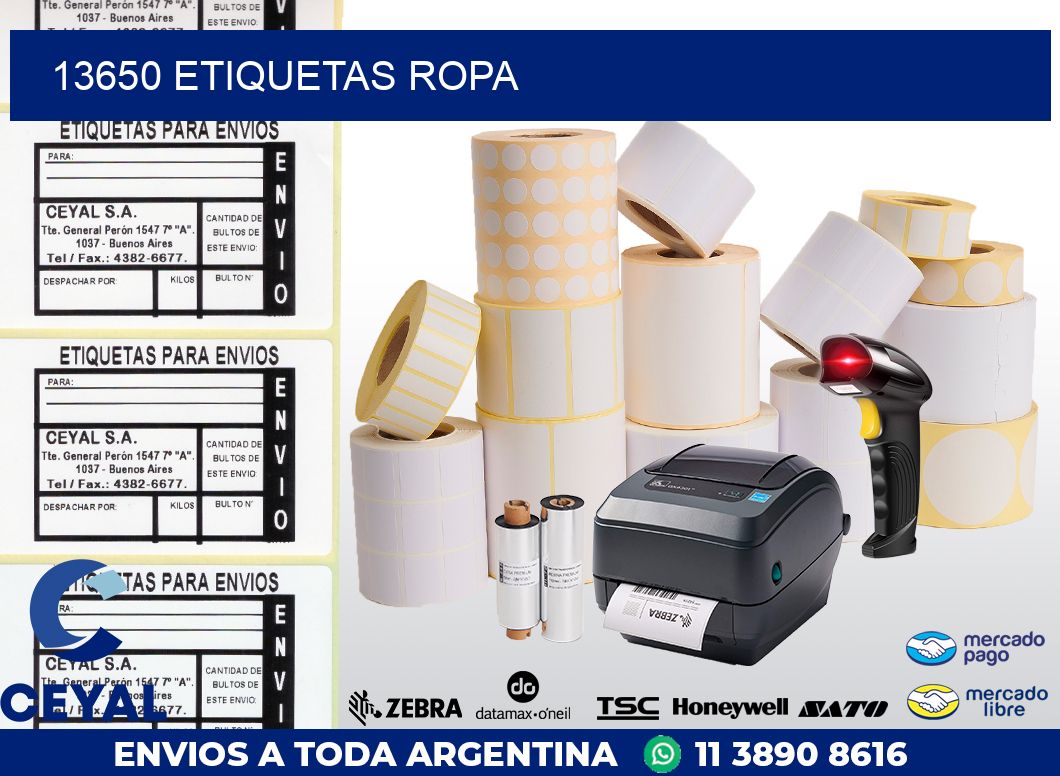 13650 ETIQUETAS ROPA