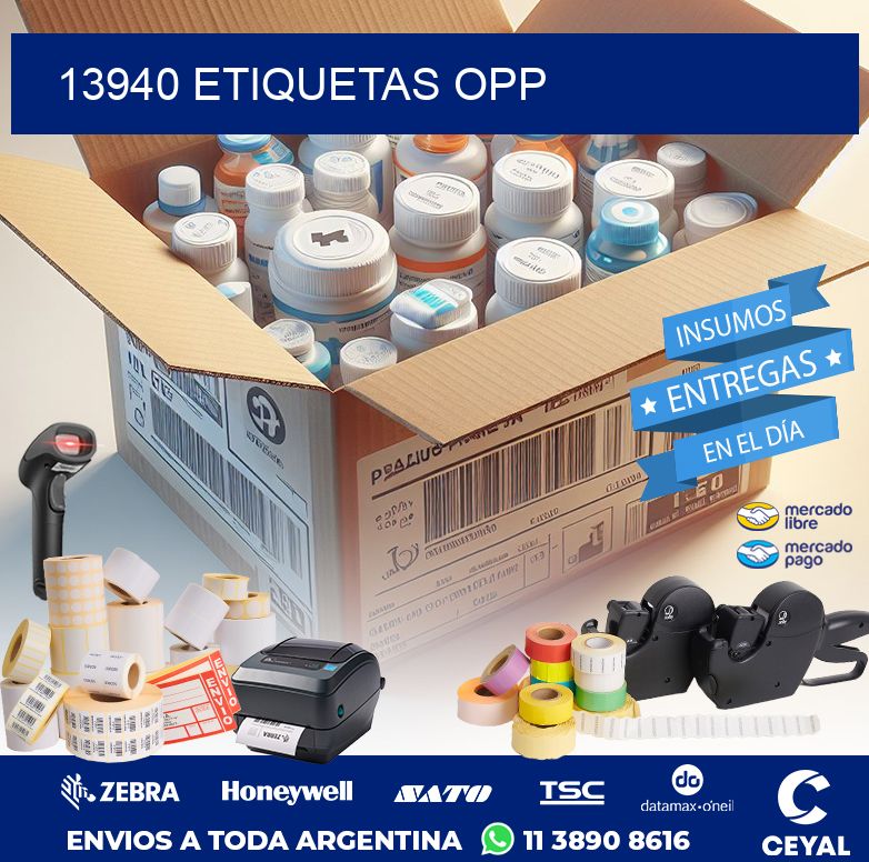 13940 ETIQUETAS OPP