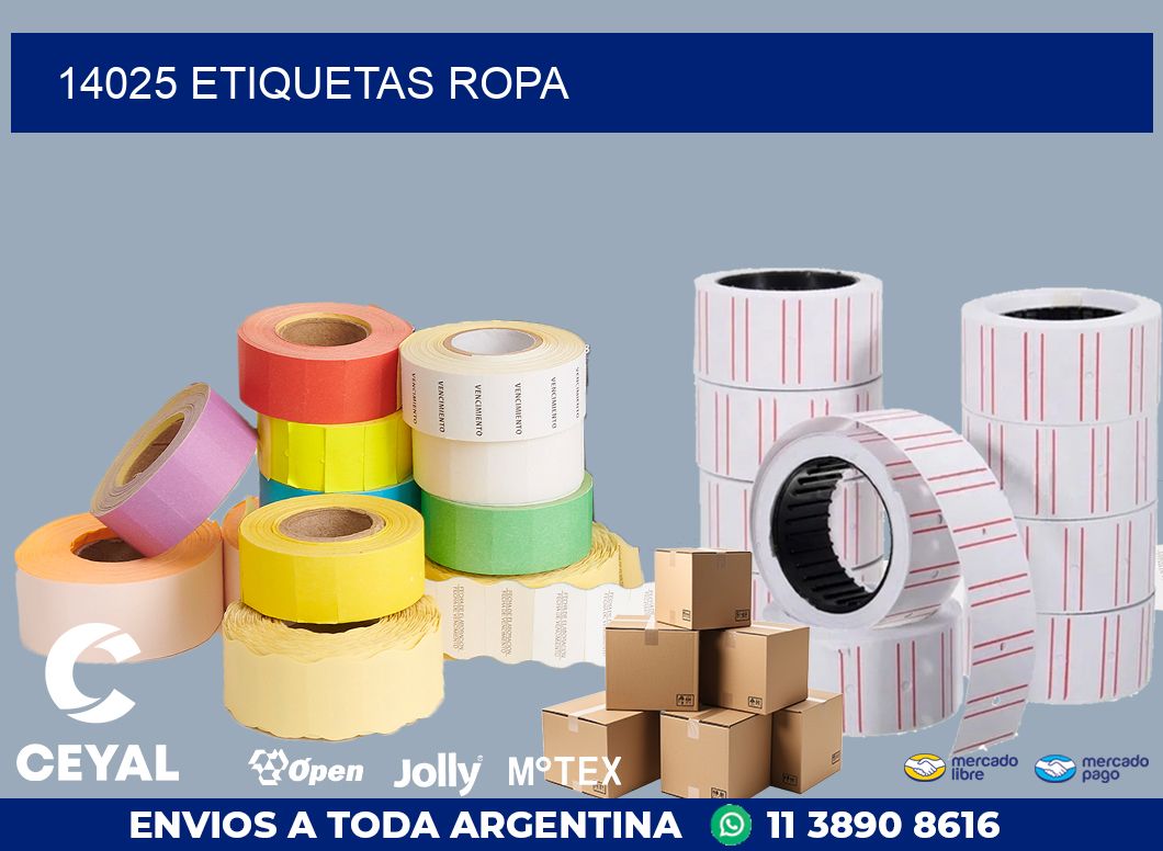 14025 ETIQUETAS ROPA