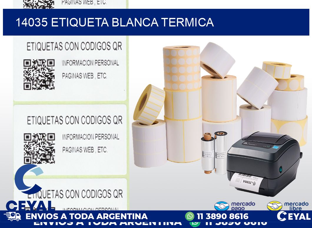 14035 etiqueta blanca termica