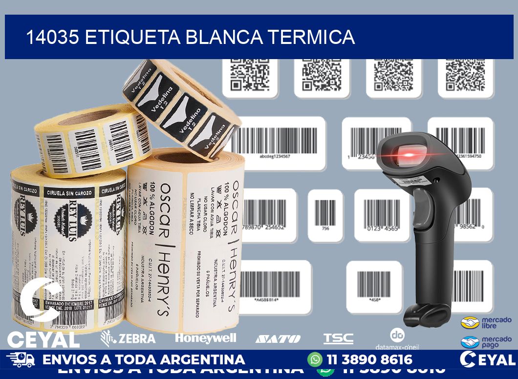 14035 etiqueta blanca termica