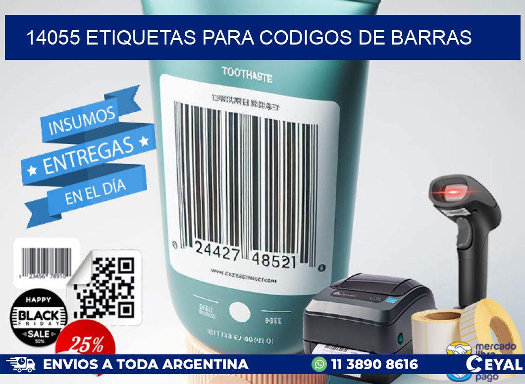 14055 ETIQUETAS PARA CODIGOS DE BARRAS