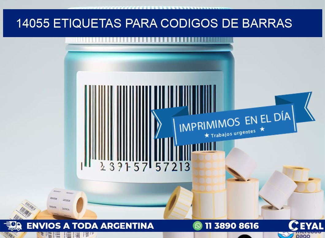 14055 ETIQUETAS PARA CODIGOS DE BARRAS