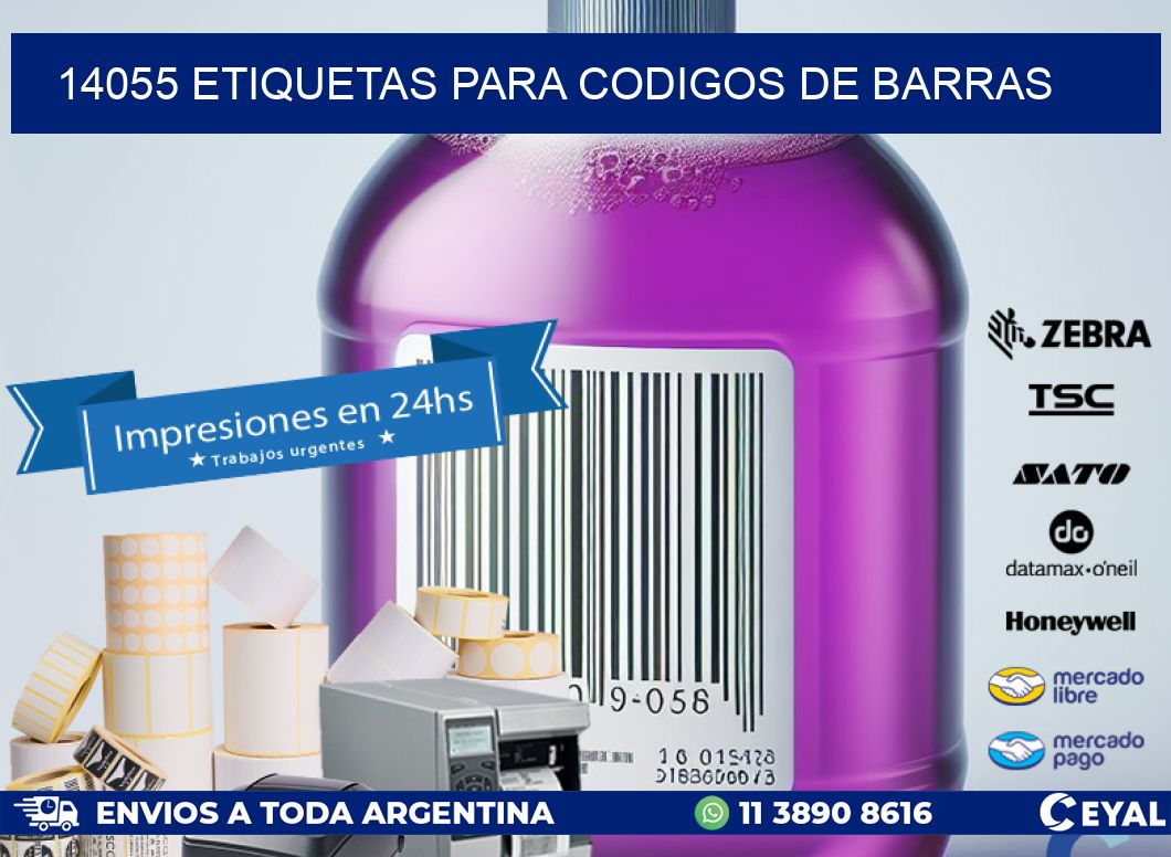 14055 ETIQUETAS PARA CODIGOS DE BARRAS