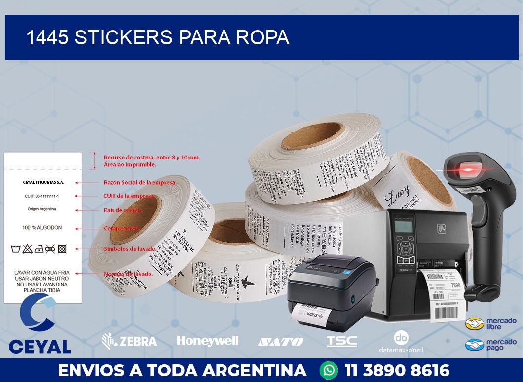 1445 STICKERS PARA ROPA