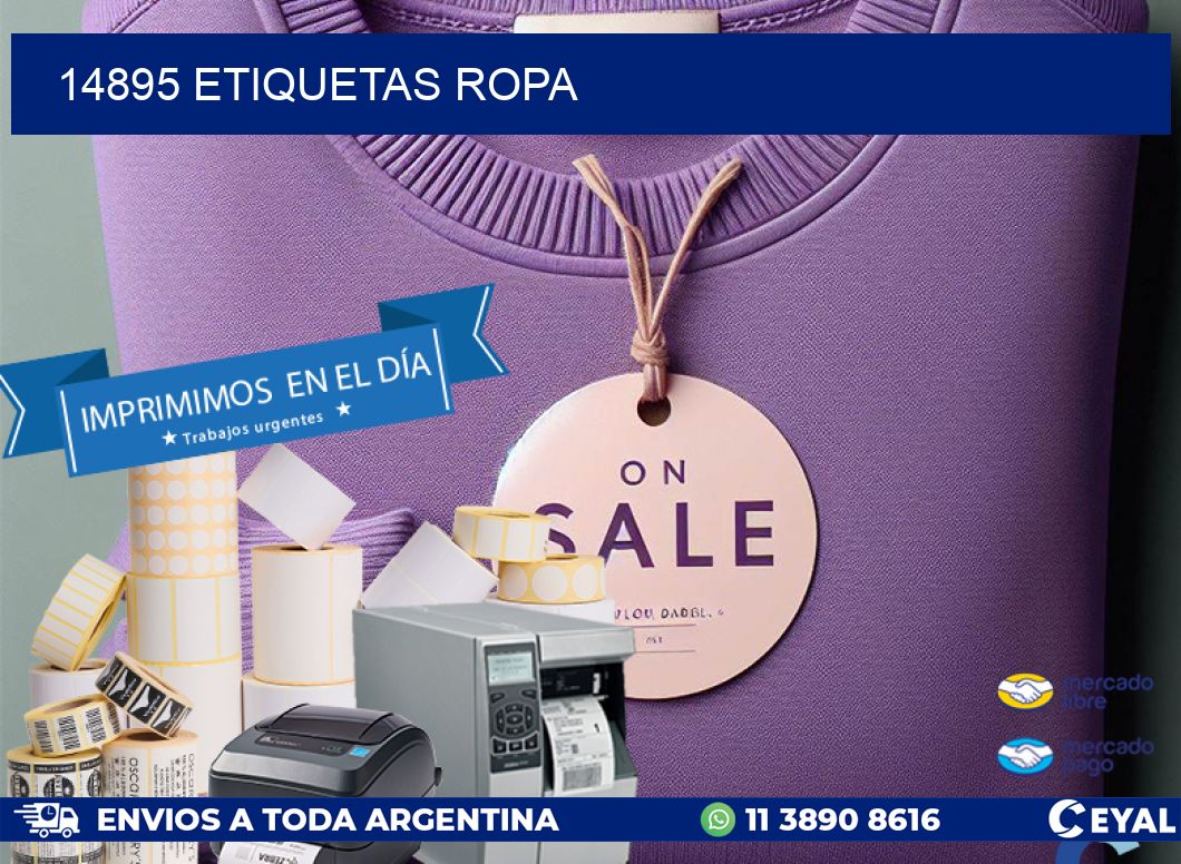 14895 ETIQUETAS ROPA