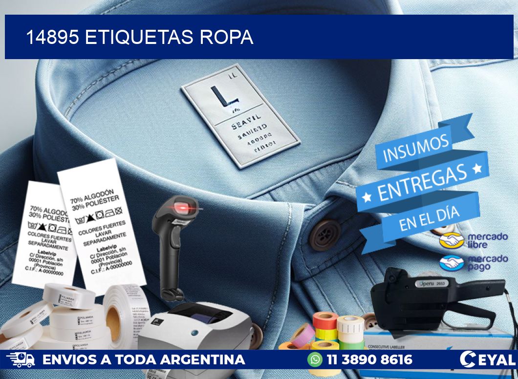 14895 ETIQUETAS ROPA