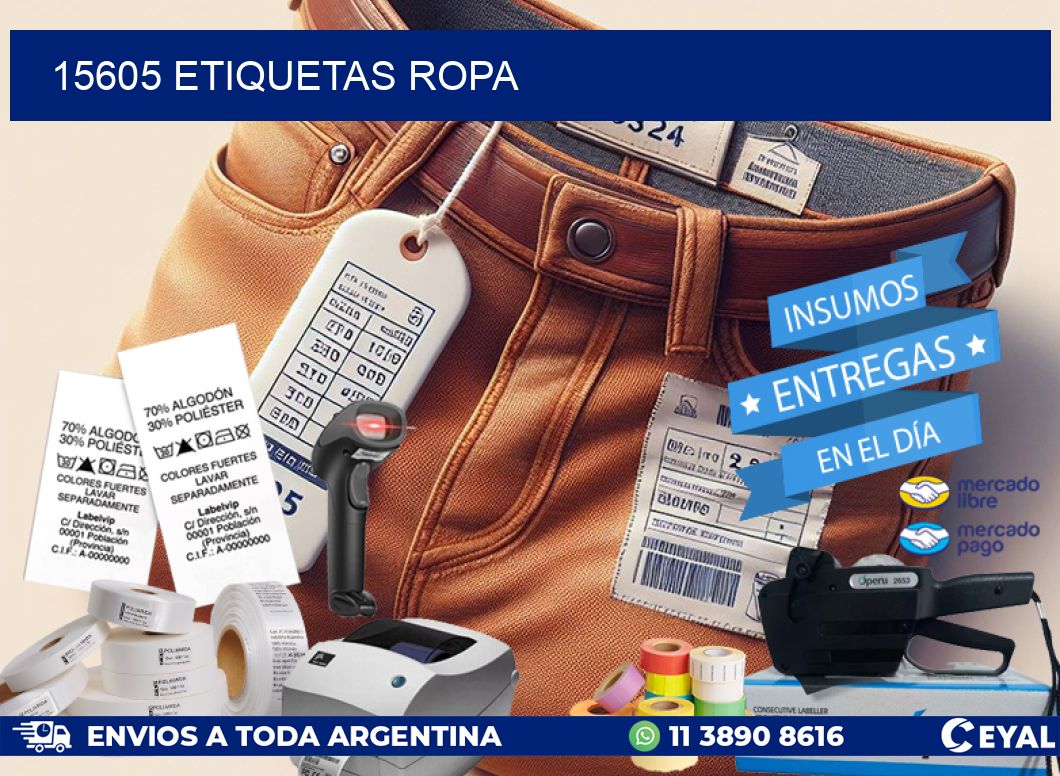 15605 ETIQUETAS ROPA