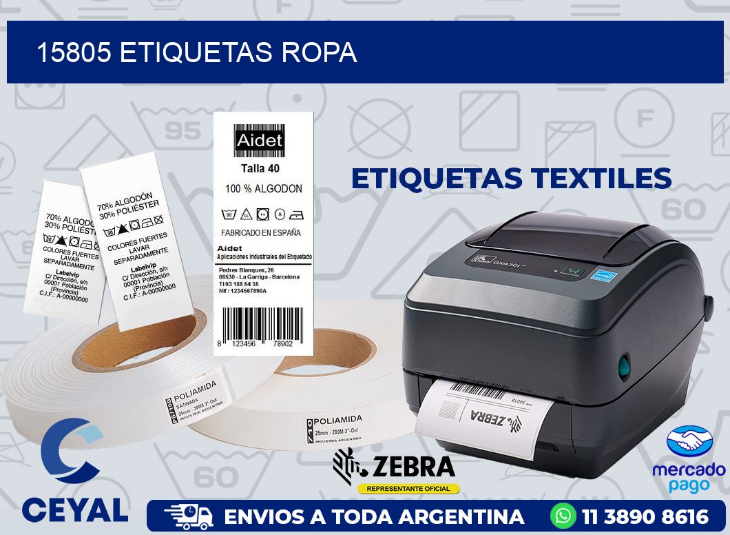 15805 ETIQUETAS ROPA