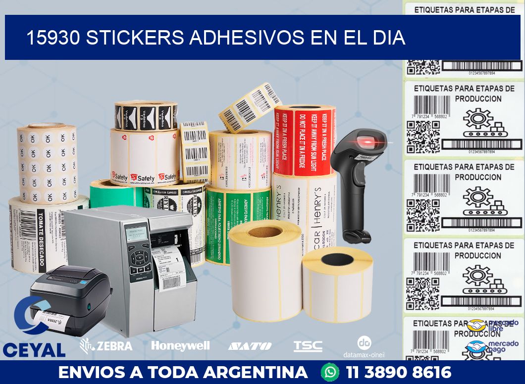 15930 stickers adhesivos en el dia