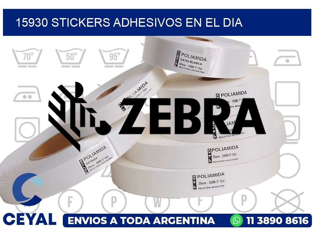 15930 stickers adhesivos en el dia