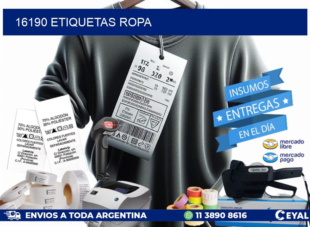 16190 ETIQUETAS ROPA