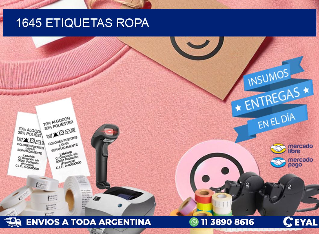 1645 ETIQUETAS ROPA