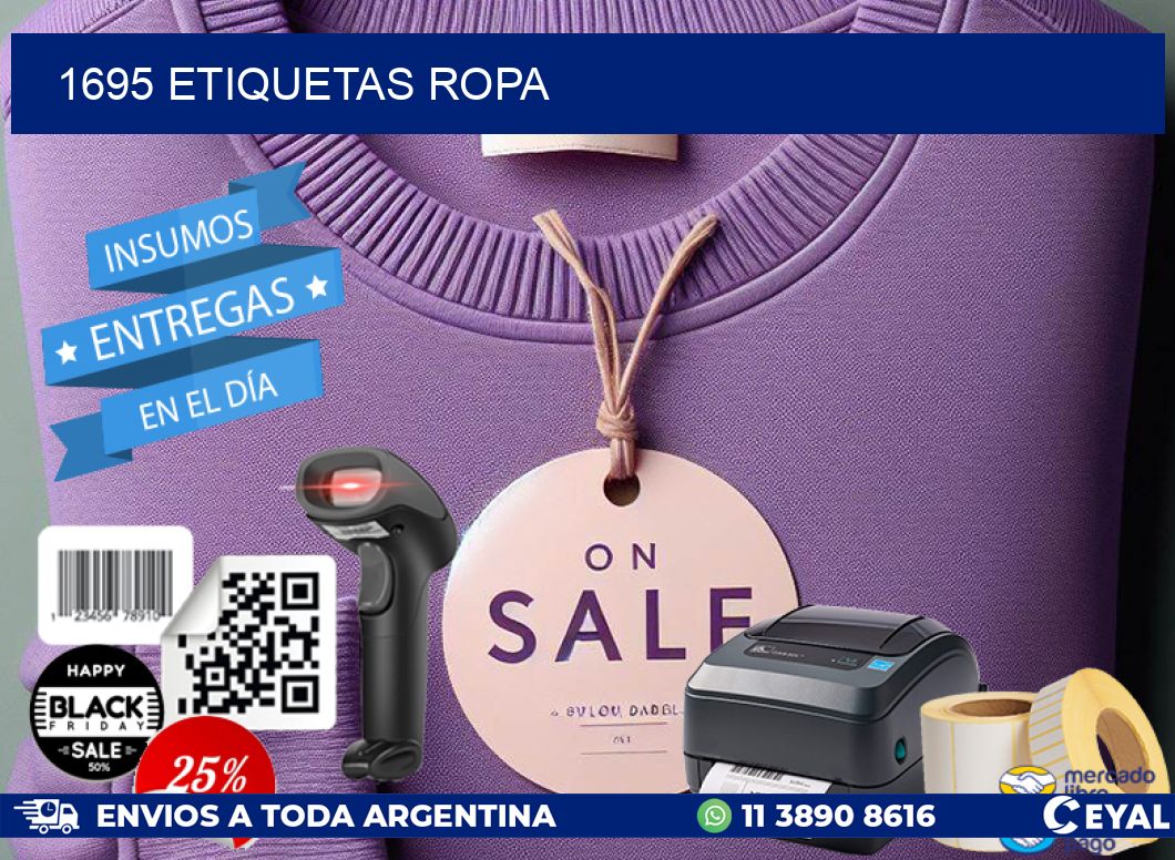 1695 ETIQUETAS ROPA