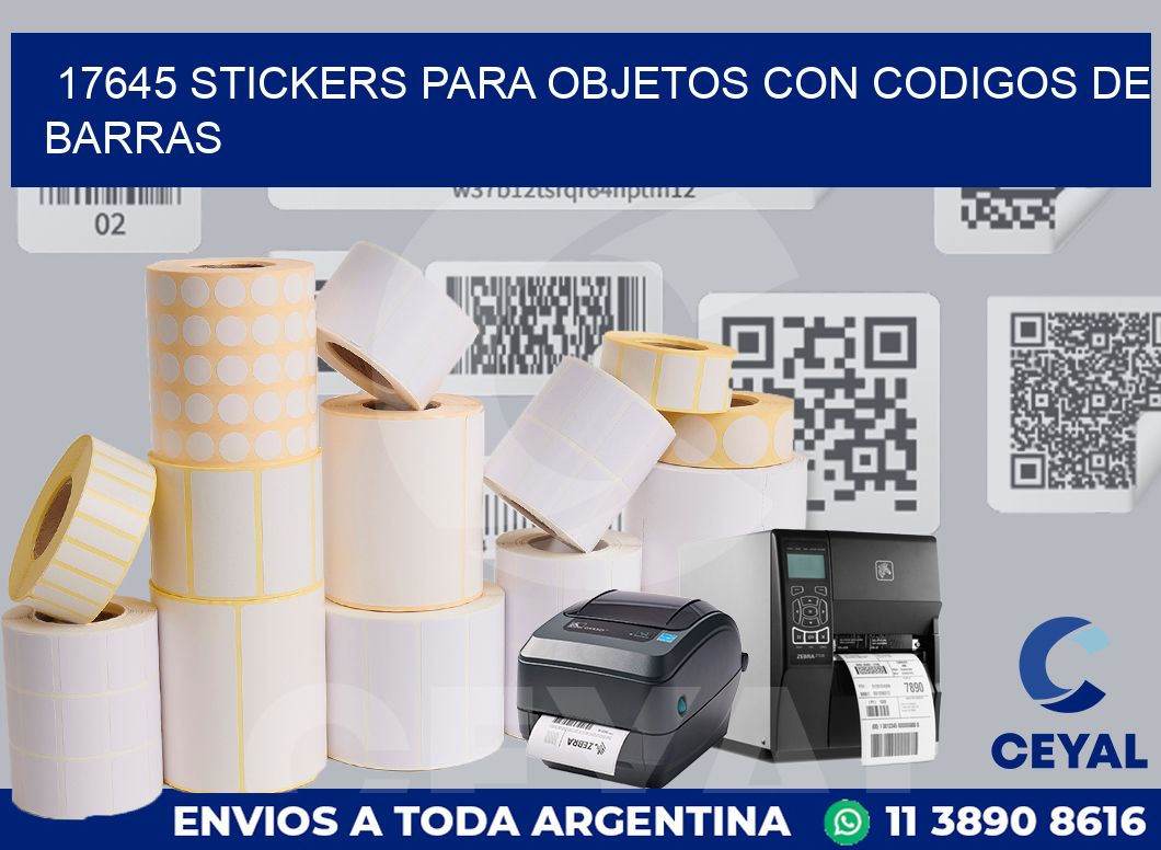 17645 STICKERS PARA OBJETOS CON CODIGOS DE BARRAS