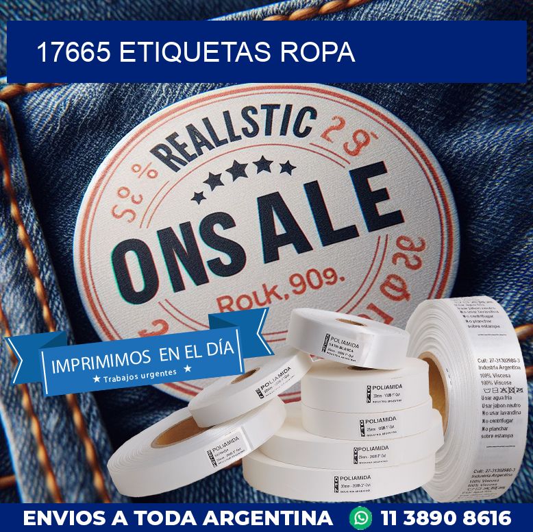 17665 ETIQUETAS ROPA