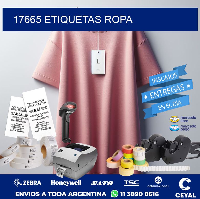 17665 ETIQUETAS ROPA