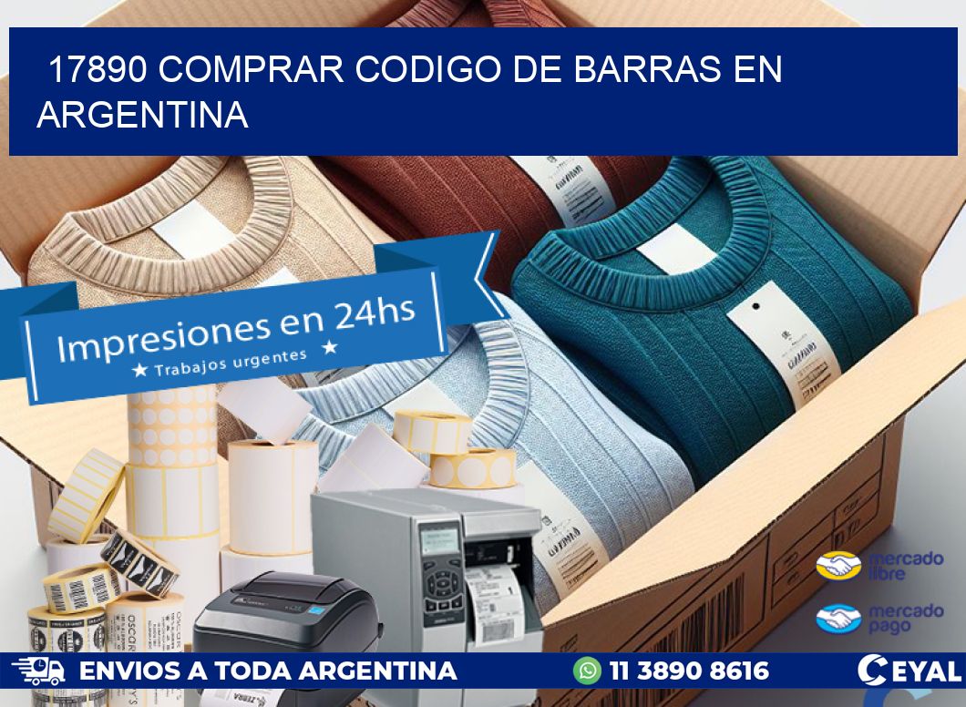 17890 Comprar Codigo de Barras en Argentina
