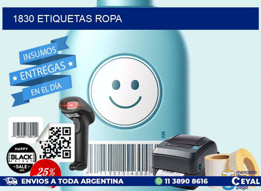 1830 ETIQUETAS ROPA