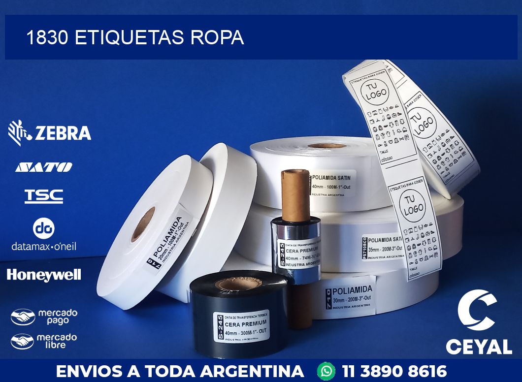 1830 ETIQUETAS ROPA