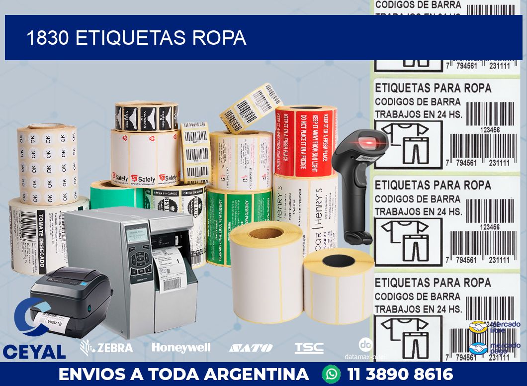 1830 ETIQUETAS ROPA