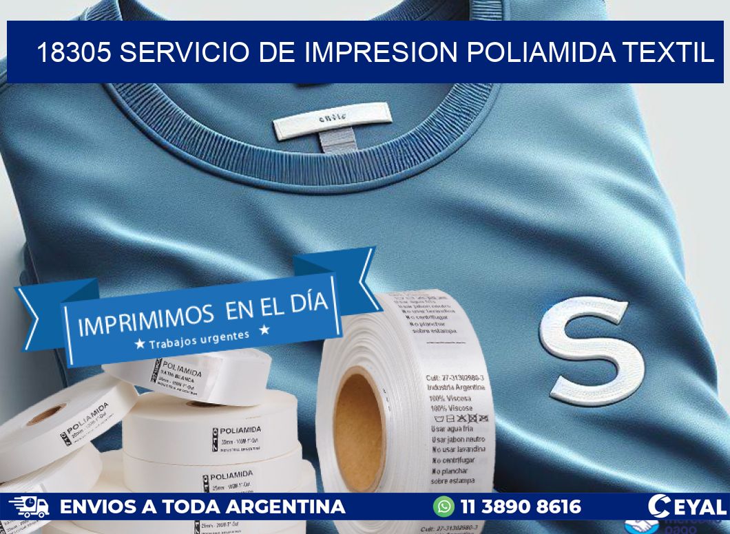 18305 SERVICIO DE IMPRESION POLIAMIDA TEXTIL