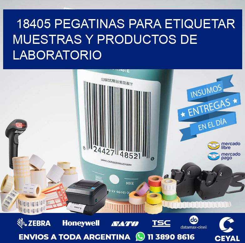 18405 PEGATINAS PARA ETIQUETAR MUESTRAS Y PRODUCTOS DE LABORATORIO