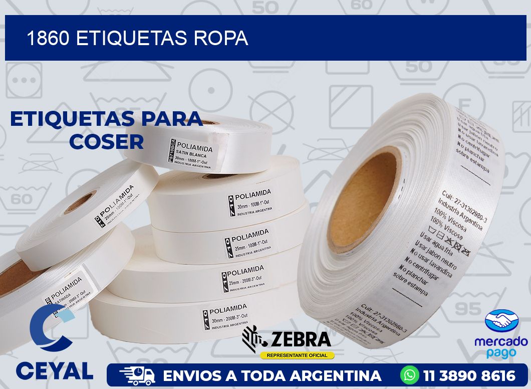 1860 ETIQUETAS ROPA