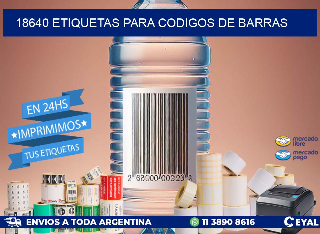 18640 ETIQUETAS PARA CODIGOS DE BARRAS